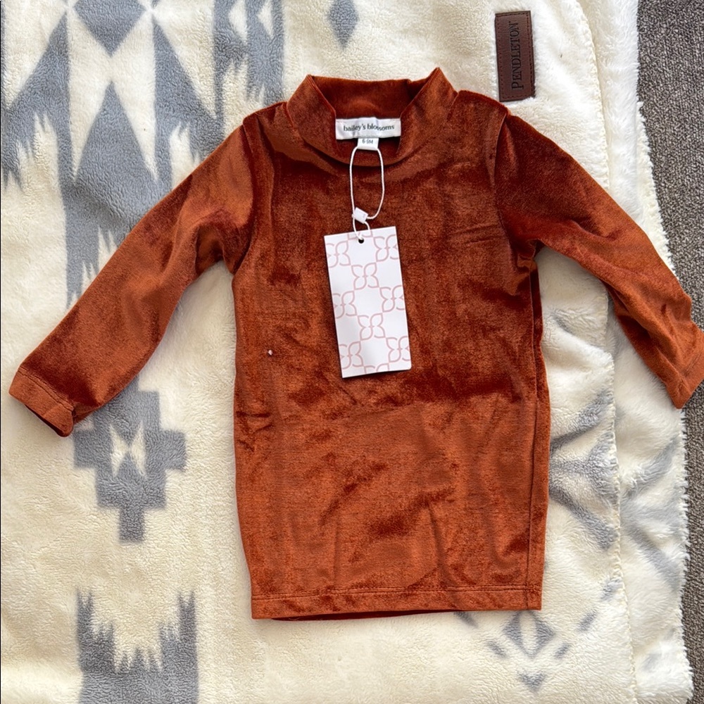 Burnt orange sweater dress